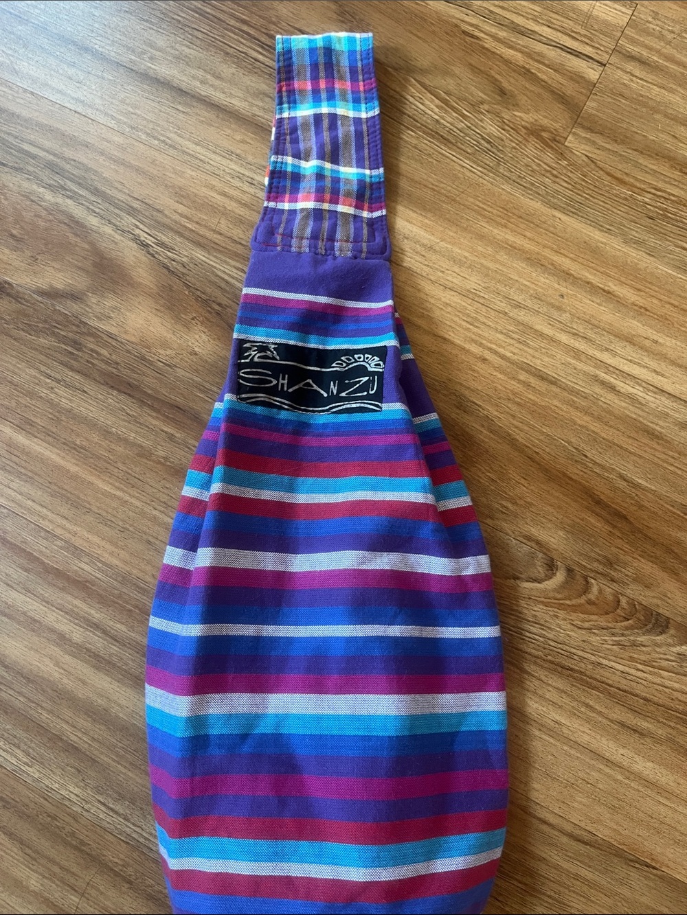 SHANZU Striped Crossbody Sling Bag (Purple, Blue, Teal, Pink, Red)